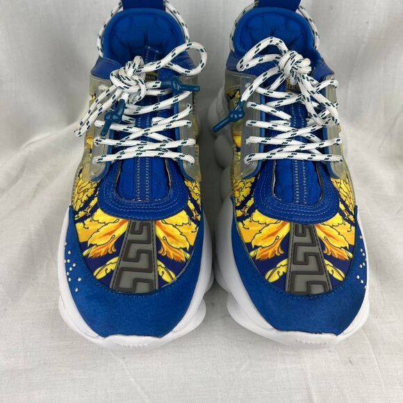 Versace Chain Reactions Blue Sneakers Size 10 (44) main image 6